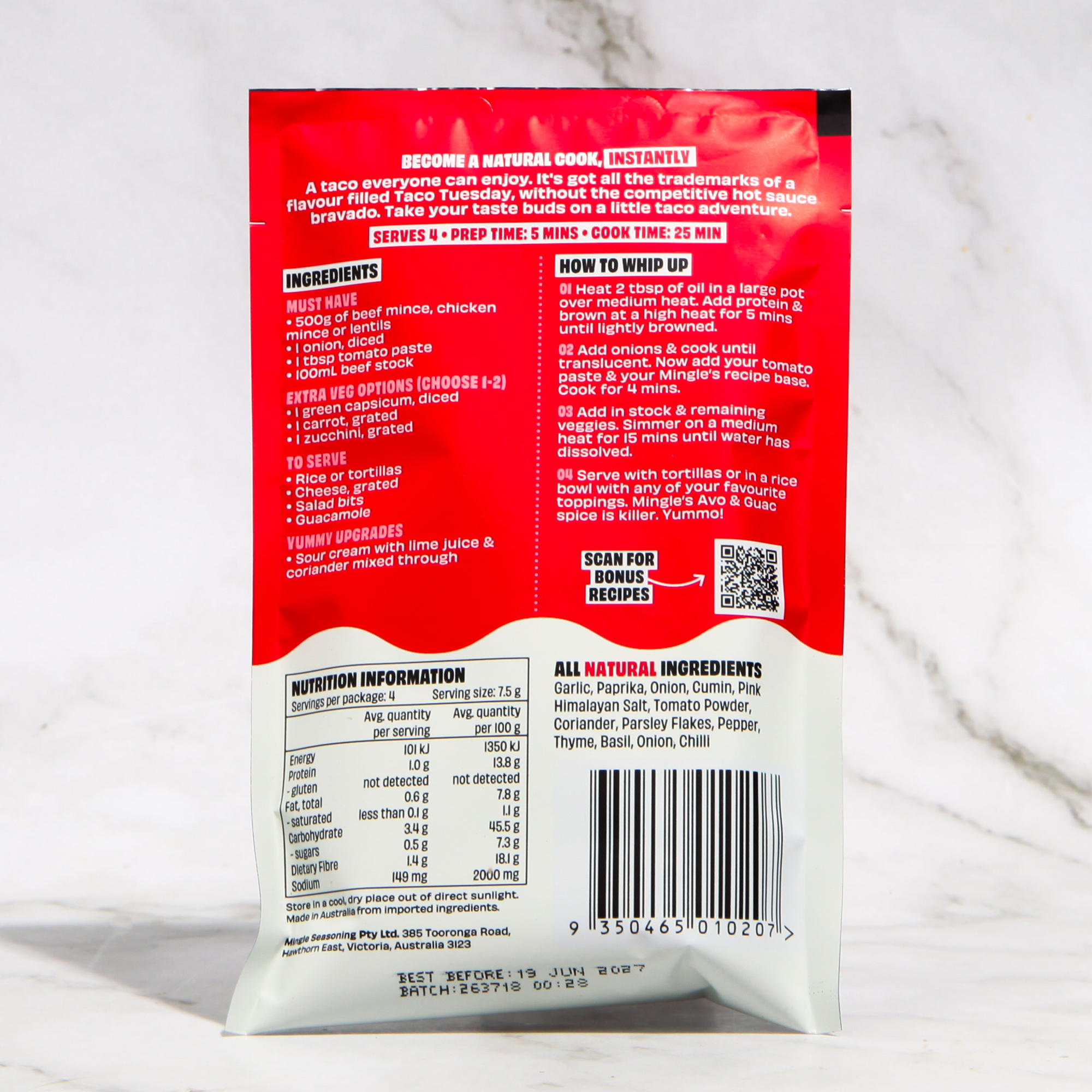 Mellow Taco spice blend - Mingle